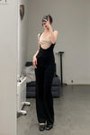 SWAYING/KNIT contrasting color silk tank vest SW23SS1T29 PS59